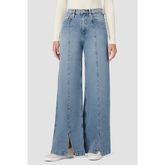 Hudson James High-Rise Wide Leg Jeans Womens Size 32 Refined Vintage Denim Light - Picture 3 of 9